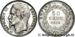 50 centimes Napoléon III, grosse tête 1853 Paris F.186/1 SPL