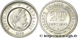 Essai-piéfort de 20 centimes par Merley 1898 Paris VG.4341