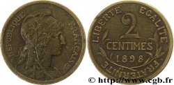Piéfort de la 2 centimes Daniel-Dupuis sans le mot essai, en flan mat 1898 F.110/2P