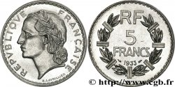Essai de 5 francs Lavrillier, en nickel 1933 Paris F.336/1