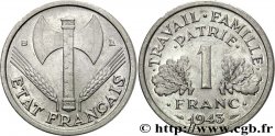 1 franc Francisque, poids léger 1943 Beaumont-le-Roger F.223/4
