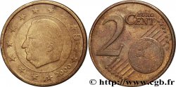 BANQUE CENTRALE EUROPEENNE 2 centimes d’euro, face nationale belge, frappe monnaie 2000 