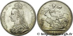 GRANDE BRETAGNE - VICTORIA Crown (couronne),  Jubilee head  1889 Londres SUP
