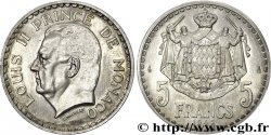 MONACO - PRINCIPAUTÉ DE MONACO - LOUIS II Essai-piéfort de 5 francs 1945 Paris