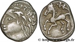 ALLOBROGES (Région du Dauphiné) Denier au cheval galopant et au “caducée”