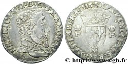 HENRI II Teston à la tête nue, 5e type 1556 Toulouse
