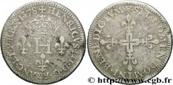 HENRI III Piéfort de poids double du double sol parisis, 2e type 1578 Paris, Moulin des Étuves