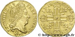 LOUIS XIV LE GRAND OU LE ROI SOLEIL Demi-louis d or au soleil 1710 Toulouse