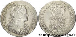 LOUIS XV THE WELL-BELOVED Écu de Navarre 1718 Paris