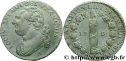 LOUIS XVI (MONARQUE CONSTITUTIONNEL) 12 deniers dit au faisceau , type FRANCOIS 1791 Paris