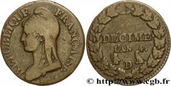 Décime Dupré, petit module 1796 Lyon F.126/2