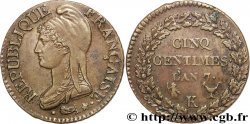 Cinq centimes Dupré, grand module 1799 Bordeaux F.115/48