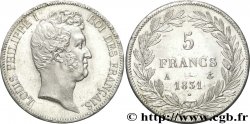5 francs type Tiolier avec le I, tranche en creux 1831 Paris F.315/14