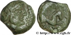 GALLIA BELGICA - BELLOVACI, Incerti Bronze au cheval et au bouclier