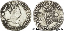 HENRI II Demi-teston à la tête couronnée 1553 Bayonne