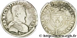 HENRI II Demi-teston à la tête nue, 1er type 1555 Bayonne