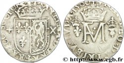 SCTOLAND - FRANCIS II AND MARY STUART Demi-teston 1560 Édimbourg