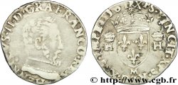 CHARLES IX. MONNAYAGE AU NOM DE HENRI II Demi-teston à la tête nue, 5e type 1561 Toulouse