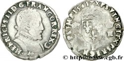 CHARLES IX. MONNAYAGE AU NOM DE HENRI II Demi-teston au buste lauré, 2e type 1561 Bayonne
