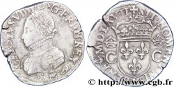 CHARLES IX Teston, 2e type 1567 (MDLXVII) Bordeaux