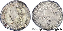 CHARLES IX Demi-teston, 2e type 1567 La Rochelle
