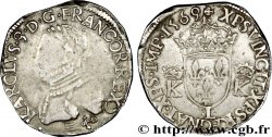 CHARLES IX Teston, 4e type 1569 Bayonne