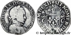 CHARLES IX Teston, 8e type, dit morveux 1562 Orléans