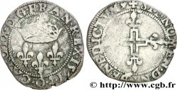 CHARLES IX Double sol parisis, 1er type 1571 Riom TB+