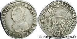 HENRI III. MONNAYAGE AU NOM DE CHARLES IX Teston, 2e type 1575 Aix-en-Provence