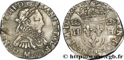 HENRY III Teston, 3e type, col fraisé 1576 (MDLXXVI) Toulouse