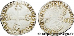 HENRI III Quart d écu, croix de face 1583 Saint-Lô