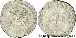 HENRI III Double sol parisis, 2e type 1582 Saint-André de Villeneuve-lès-Avignon
