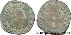 HENRI III Double tournois, 2e type de Tours 1589 Tours