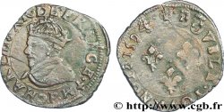 CHARLES X, CARDINAL DE BOURBON Double tournois, type de Dijon 1594 Dijon