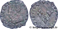 CHARLES X, CARDINAL DE BOURBON Double tournois, type de Dijon 1594 Dijon