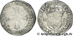 HENRI IV LE GRAND Quart d écu, croix batonnée et couronnée de face 1604 Saint-Lô
