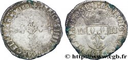 HENRY IV Quart d écu, croix feuillue de face 1601 Angers