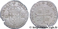 HENRI IV LE GRAND Douzain aux deux H, 2e type 1591 Saint-Lô