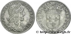 LOUIS XIII Quart d écu d argent, 2e type, 1er poinçon de Warin 1642 Paris, Monnaie du Louvre