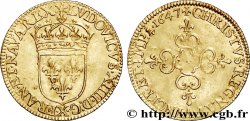 LOUIS XIV THE SUN KING Écu d or au soleil 1647 Amiens