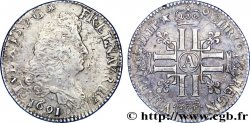 LOUIS XIV THE SUN KING Quart d écu aux huit L, 1er type 1691 Paris