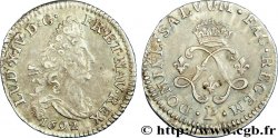 LOUIS XIV LE GRAND OU LE ROI SOLEIL Quatre sols aux deux L couronnées 1692 Dijon