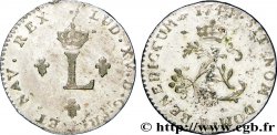LOUIS XV DIT LE BIEN AIMÉ Double sol de billon 1744 Dijon
