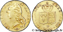 LOUIS XVI Double louis d’or aux écus accolés 1786 Lyon