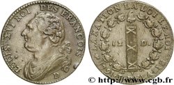 LOUIS XVI (MONARQUE CONSTITUTIONNEL) 12 deniers dit au faisceau , type FRANCOIS 1791 Lyon