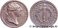 LOUIS XVI (MONARQUE CONSTITUTIONNEL) Essai 12 deniers dit au faisceau , type FRANÇOIS 1791