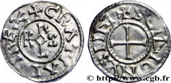 CHARLES II LE CHAUVE Denier  SUP