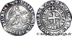 COUNTY OF HAINAULT - MARGUERITE OF FLANDRE Demi-gros au cavalier ou baudequin