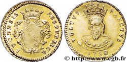 ITALIE - LUCQUES - RÉPUBLIQUE DE LUCQUES Doppia 1750 Lucques