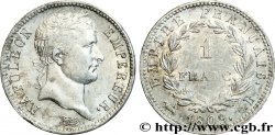 1 franc Napoléon Ier tête laurée, Empire français 1809 Rouen F.205/2